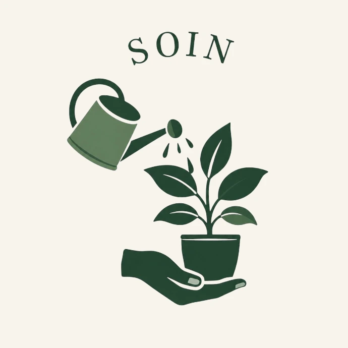 Icône soin apporté aux plantes